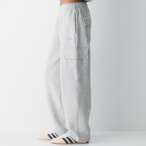 Aritzia Pants - Aritzia TNA Light Gray Cargo Pants